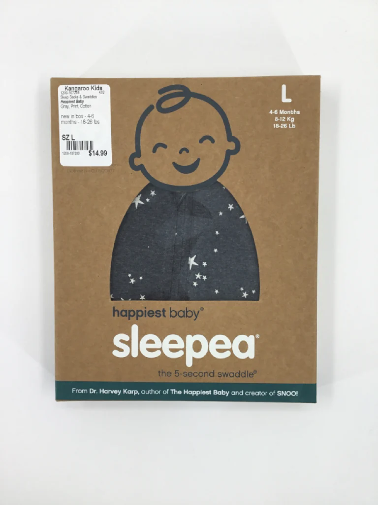 Happiest Baby Child Size L Gray Sleep Sacks & Swaddles
