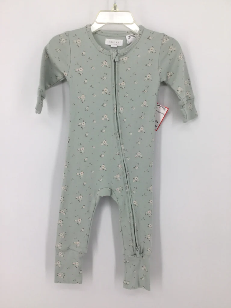 Jamie Kay Child Size 3-6 Months Green Pajamas - girls