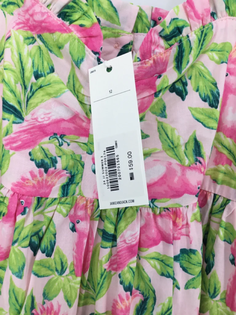 Janie and Jack Child Size 12 Pink Dress - girls - Image 2