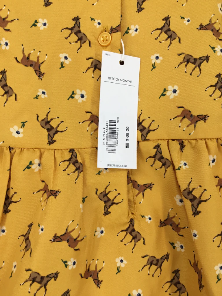 Janie and Jack Child Size 18-24 Months Yellow Dress - girls - Image 2