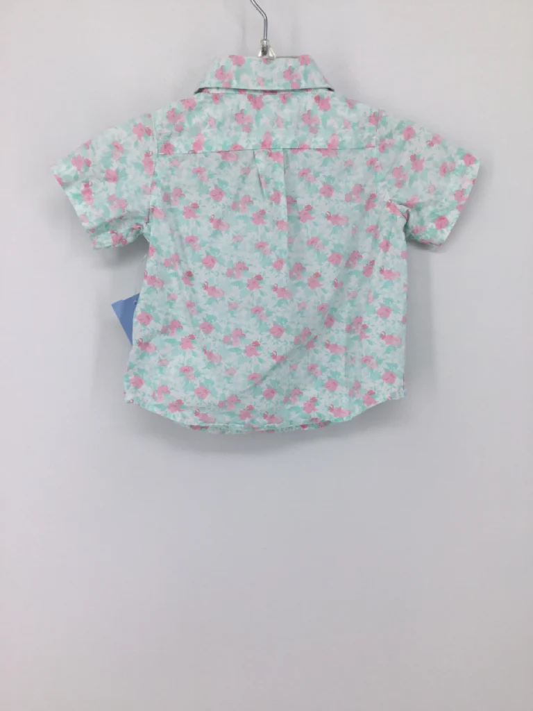 Janie and Jack Child Size 3-6 Months Blue Floral Shirt - boys - Image 2