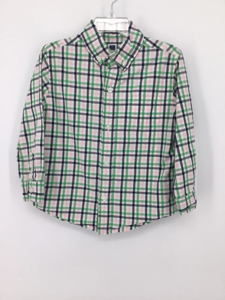 Janie and Jack Child Size 3 Multi-Color Checkered Shirt - boys