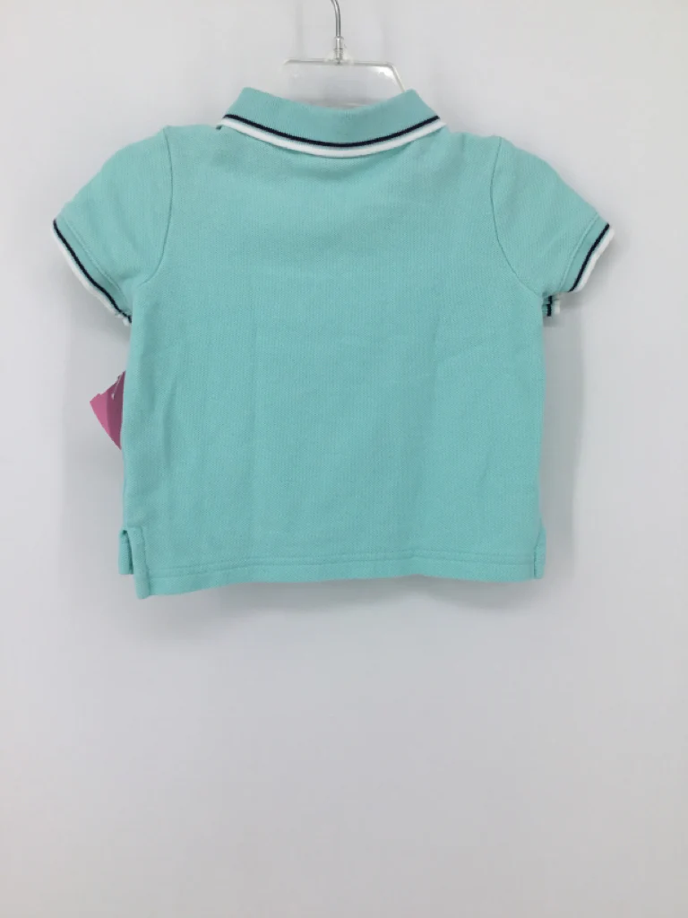 Janie and Jack Child Size 6-12 Months Blue Solid Shirt - boys - Image 2