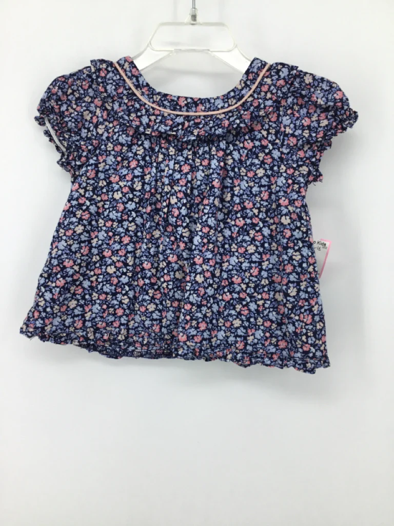 Janie and Jack Child Size 6-12 Months Navy Shirt - girls
