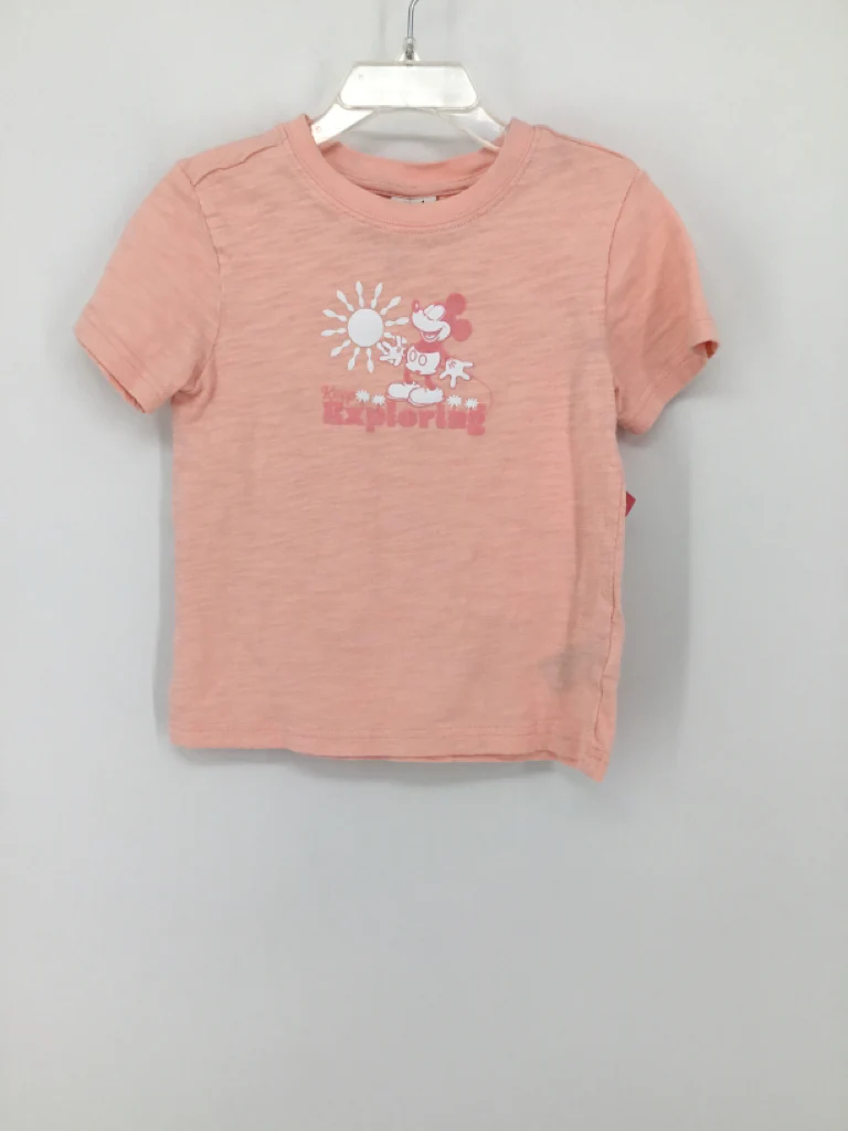 Janie and Jack + Disney Child Size 4 Pink T-shirt - girls