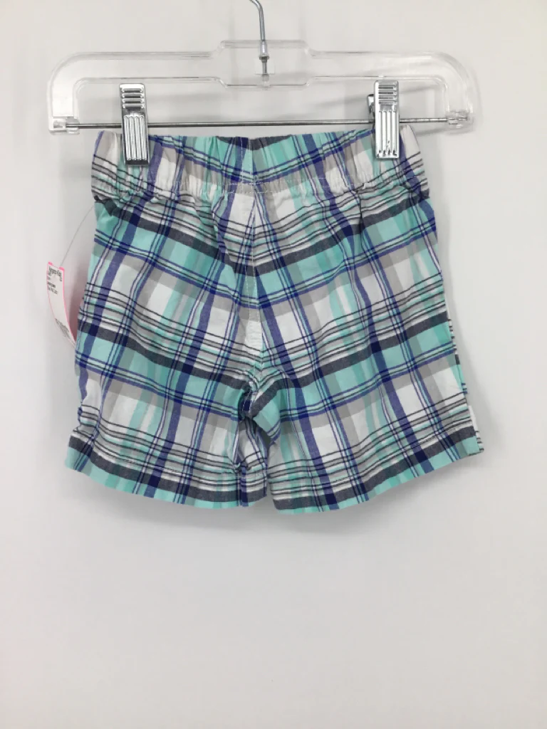 jumping beans Child Size 18 Months Blue Plaid Shorts - boys - Image 2