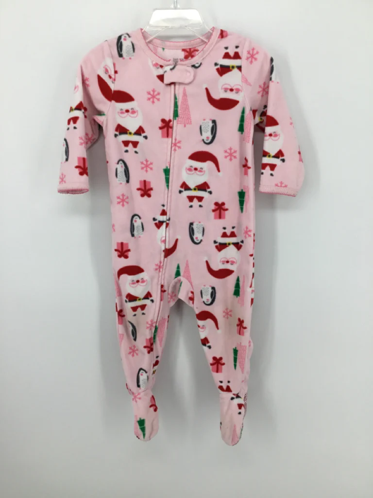 Just One You Made by Carters Child Size 12 Months Pink Christmas Sleeper
