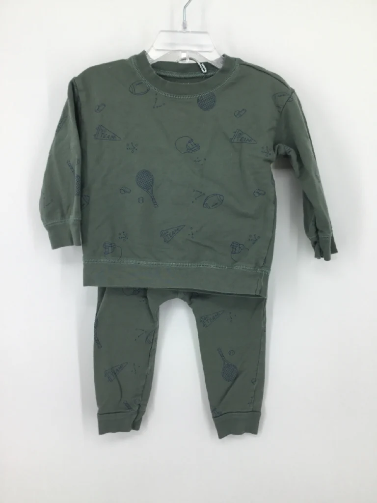 Just One You Made by Carters Child Size 18 Months Green Sports Outfit - boys