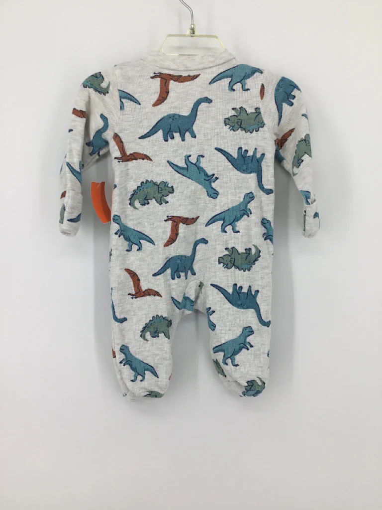 Just One You Made by Carters Child Size 3 Months Gray Sleepers - Image 2