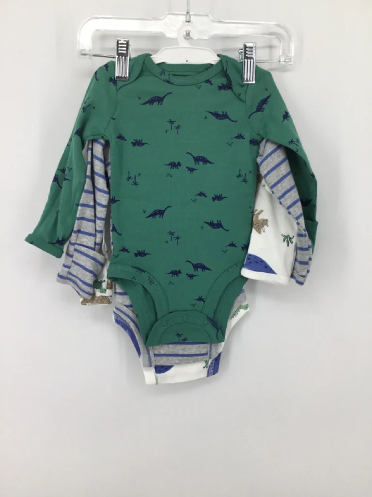 Just One You Made by Carters Child Size 3 Months Green Onesie - Image 3