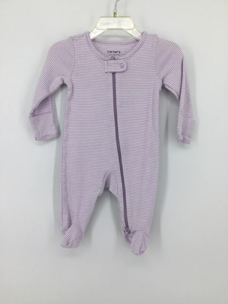 Just One You Made by Carters Child Size 3 Months Purple Sleepers