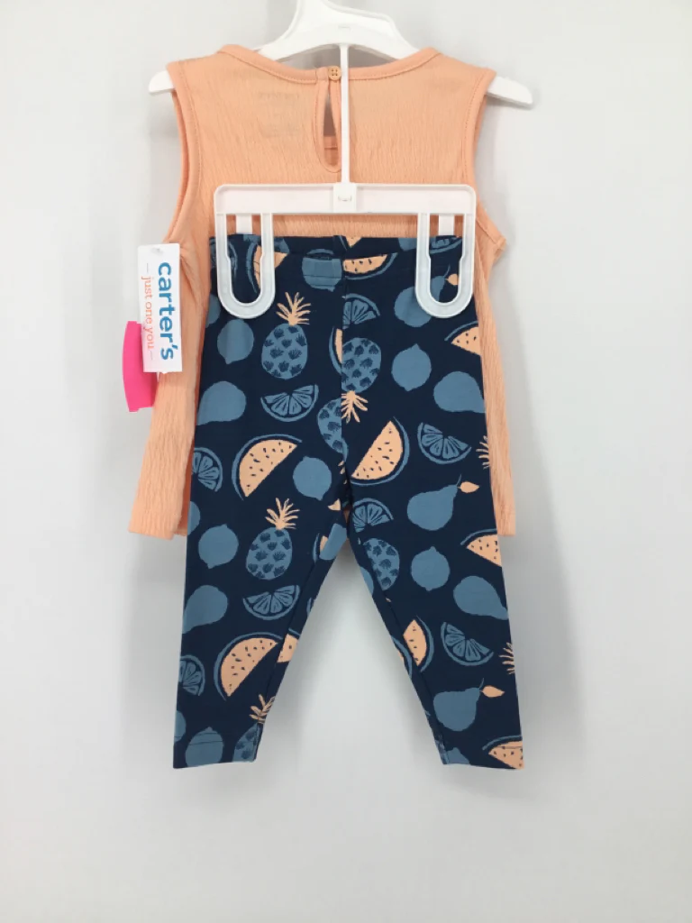 Just One You Made by Carters Child Size 9 Months Peach Outfit - girls - Image 3
