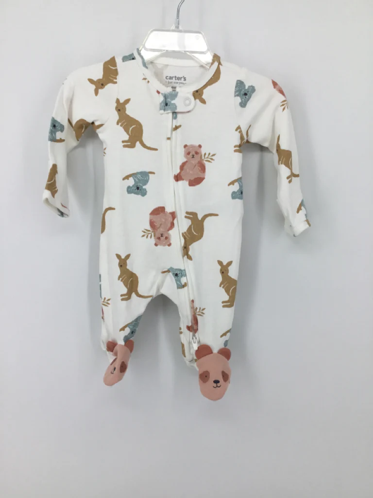 Just One You Made by Carters Child Size Newborn White Sleepers