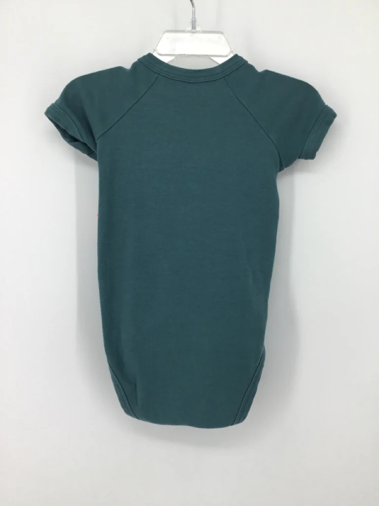Kate Quinn Organics Child Size 18-24 Months Teal Onesie - Image 2