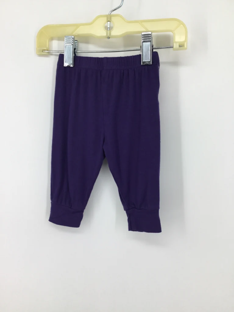 Kyte Child Size Newborn Purple Solid Pants - boys