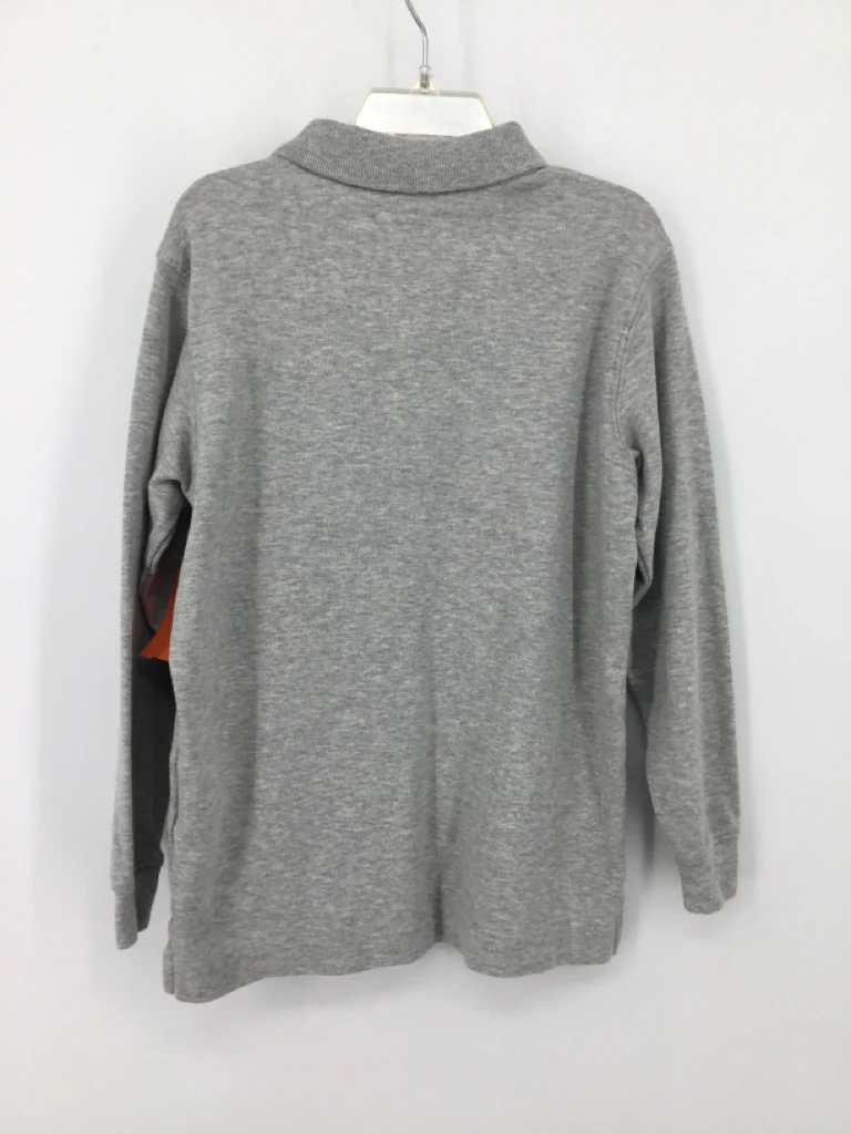 Lands' End Child Size 7 Gray Solid Shirt - boys - Image 2