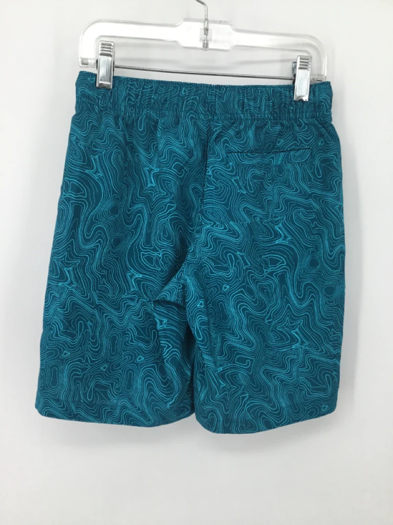 Lands' End Child Size 8 Teal Print Shorts - boys - Image 2