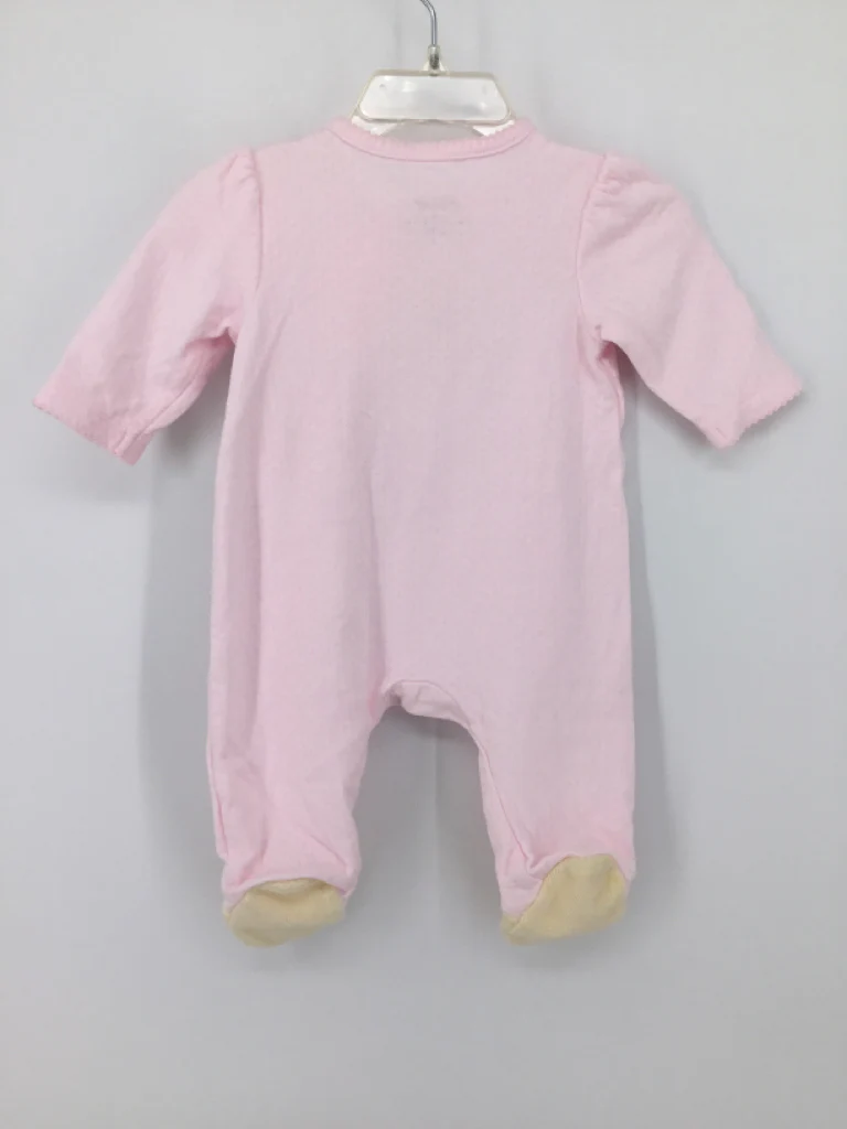 Little Me Child Size Newborn Pink Sleepers - Image 2