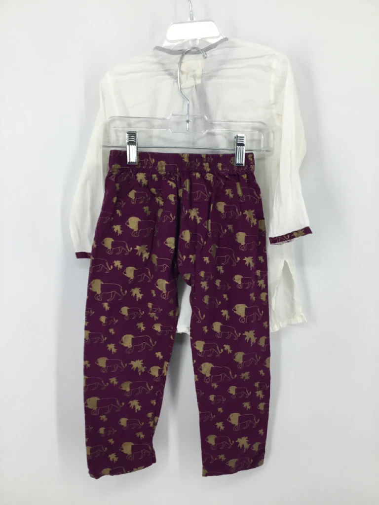 Littlr Pyjama Co Child Size 3 Purple Outfit - girls - Image 2