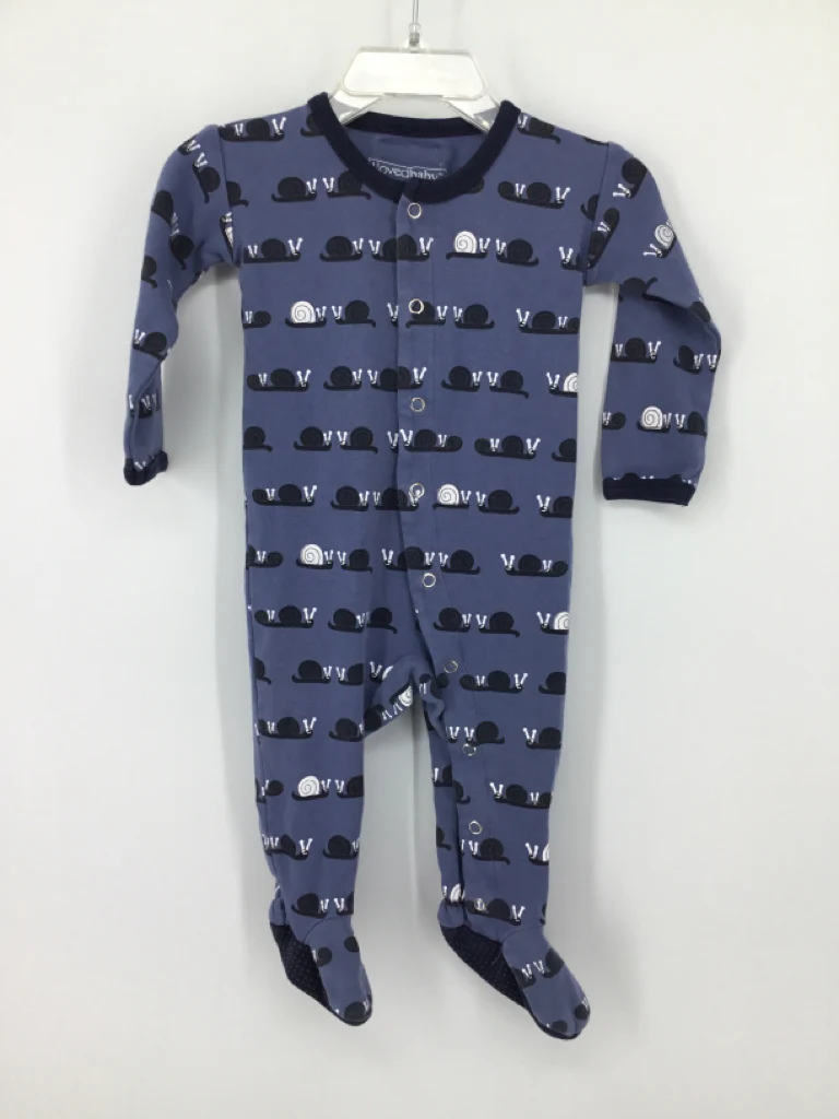 L'oved baby Child Size 6-9 Months Blue Sleepers