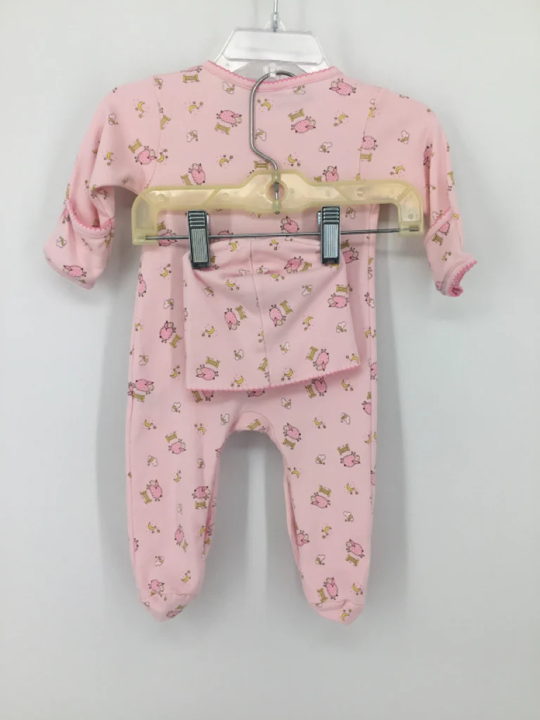 Magnolia Baby Child Size Newborn Pink Sleepers - Image 2