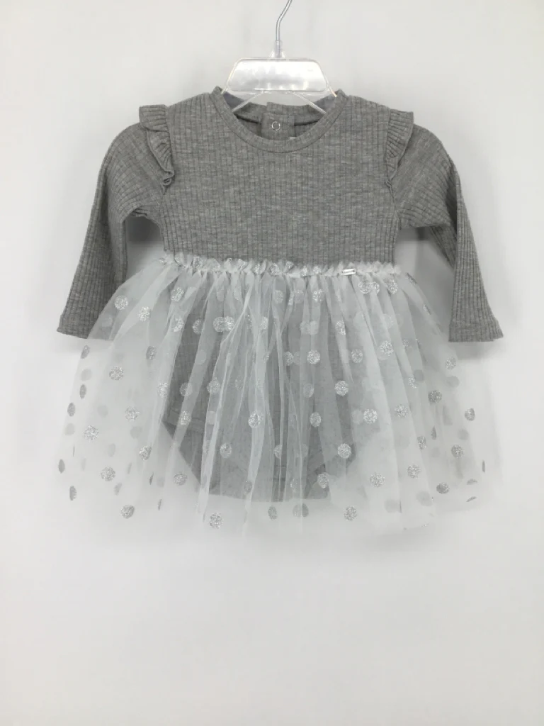 Mayoral Child Size 6 Months Gray Dress - girls