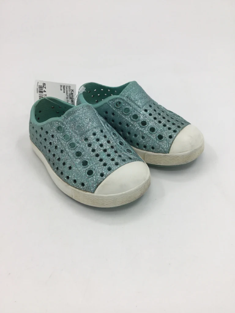Native Child Size 4 Toddler Blue Sandals/Flip Flops