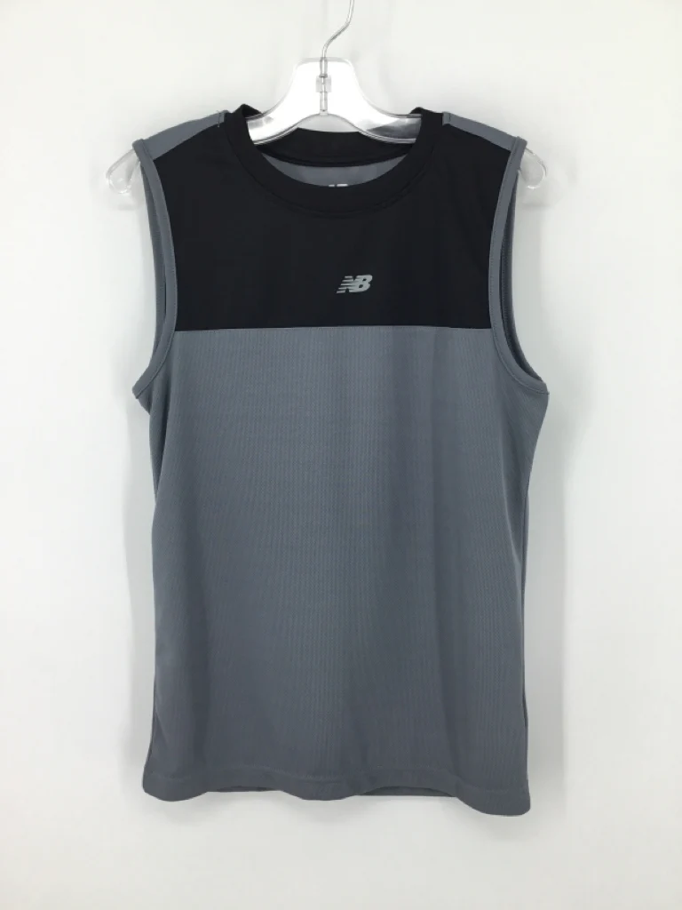 New Balance Child Size 12 Gray Solid Tank top - boys