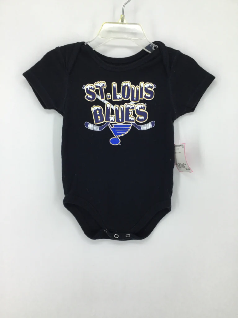 NHL Child Size 12 Months Black Onesie