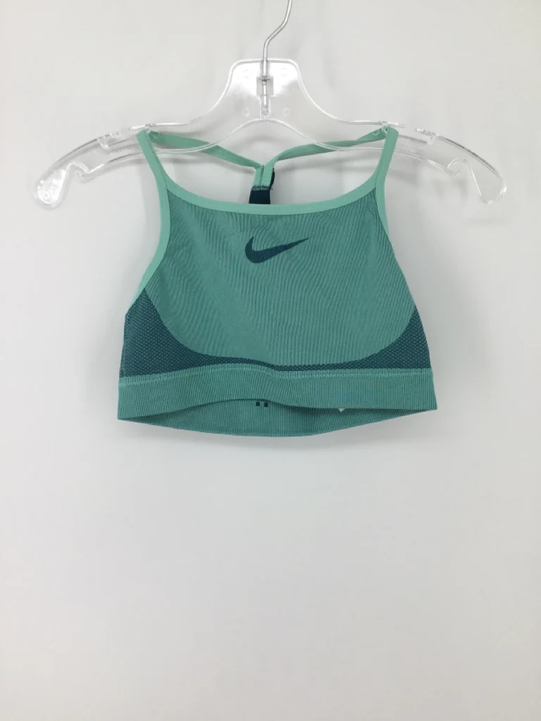 Nike Child Size 10 Green Sports Bra - girls