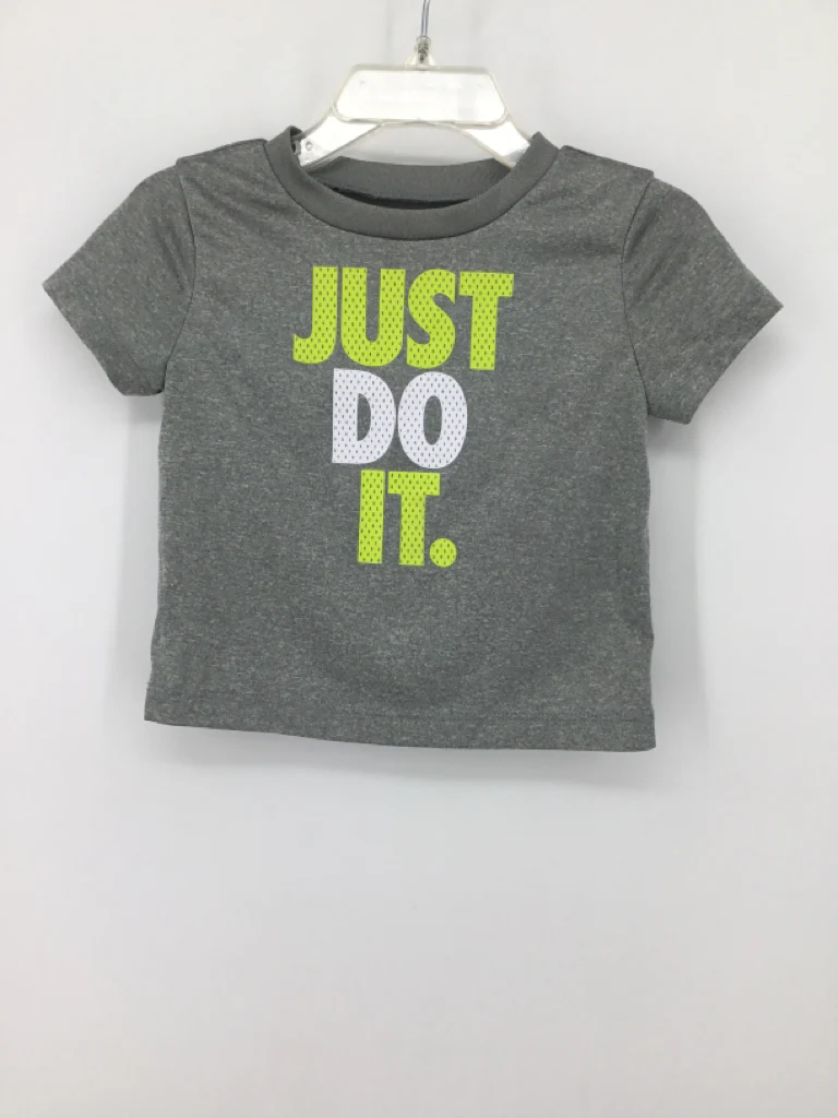 Nike Child Size 12 Months Gray Stripe T-shirt - boys