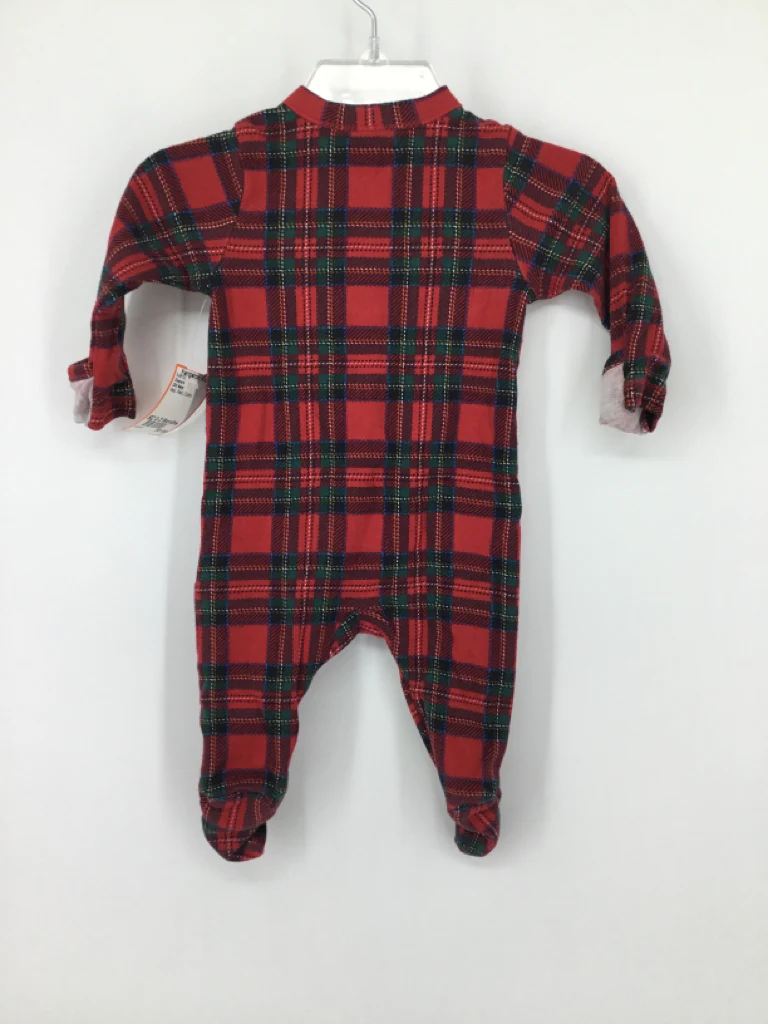 Old Navy Child Size 0-3 Months Red Sleepers - Image 2
