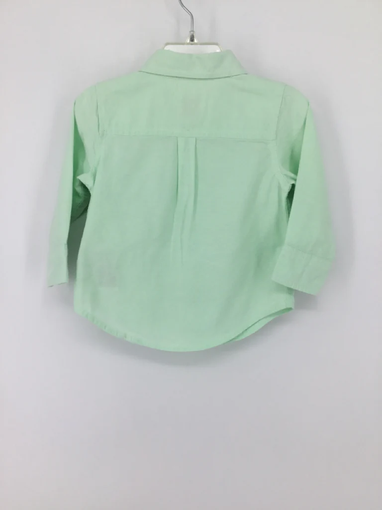 Old Navy Child Size 12-18 Months Green Solid Shirt - boys - Image 2