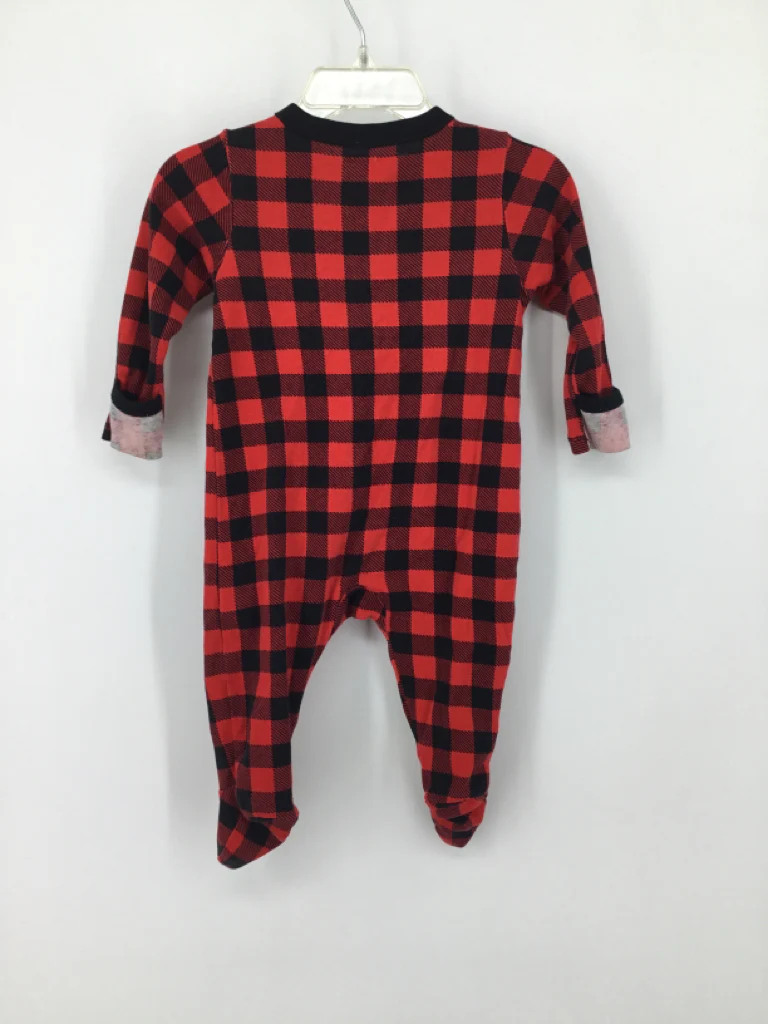 Old Navy Child Size 6-9 Months Red Sleepers - Image 2