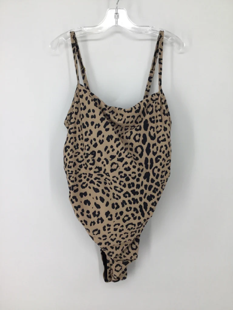 Pink Blush Size L Poly Blend Swimwear