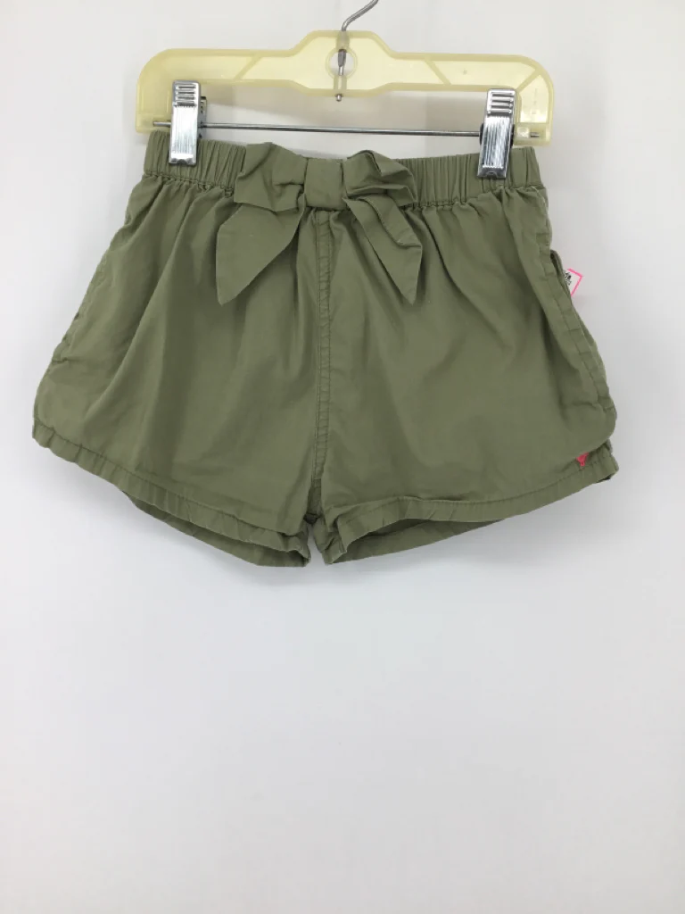 Pink Chicken Child Size 7 Green Shorts - girls