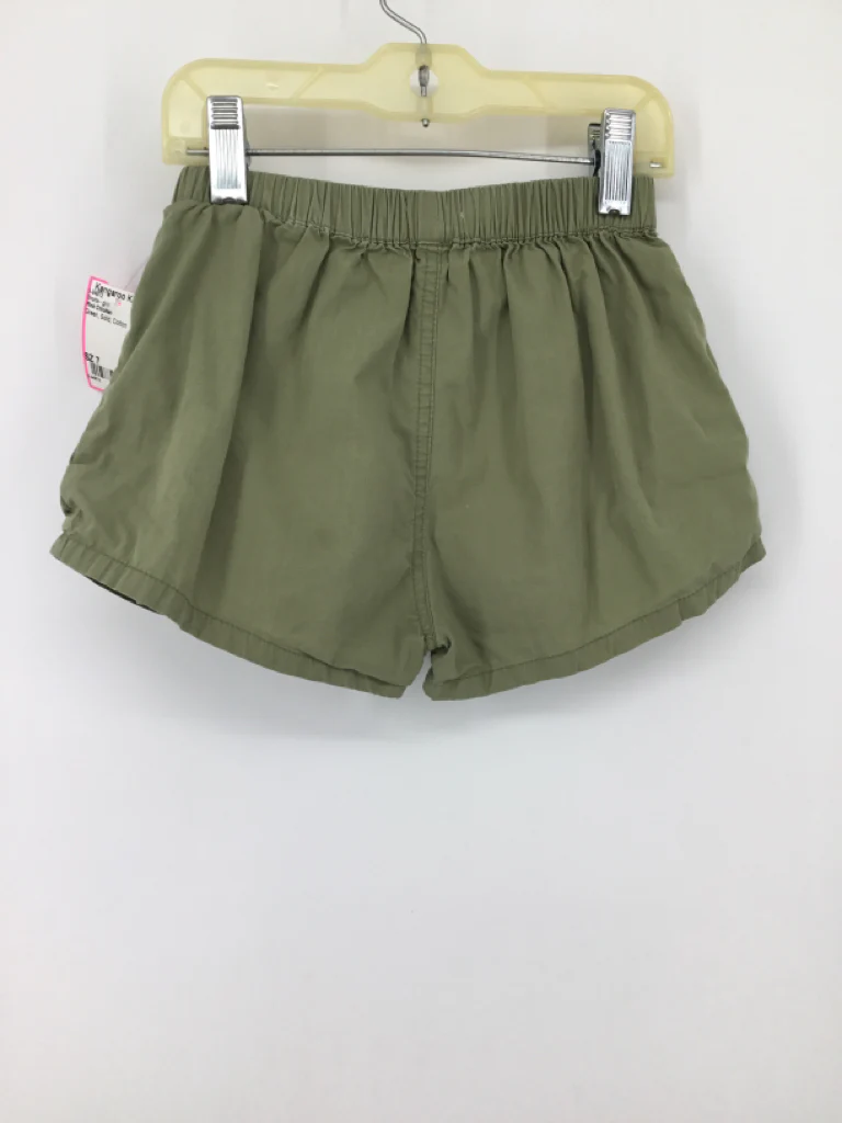 Pink Chicken Child Size 7 Green Shorts - girls - Image 2