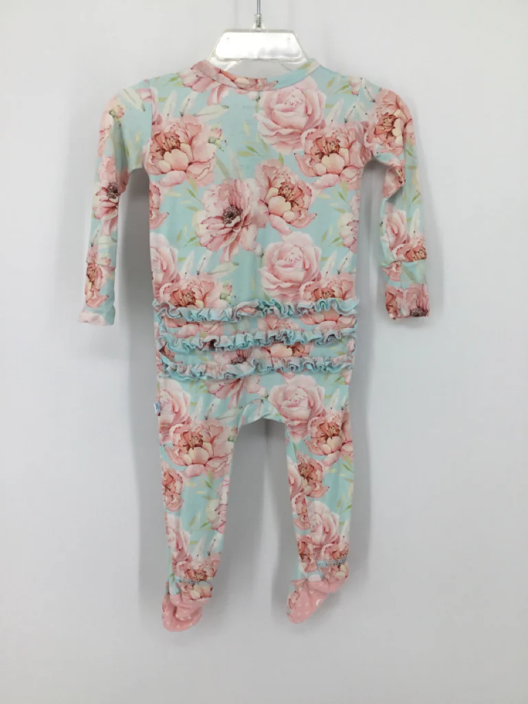 Posh Peanut Child Size 3-6 Months Blue Sleepers - Image 2