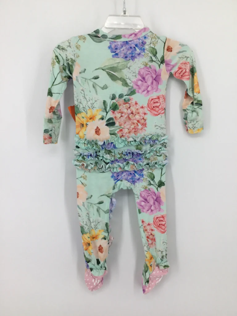 Posh Peanut Child Size 3-6 Months Green Sleepers - Image 2