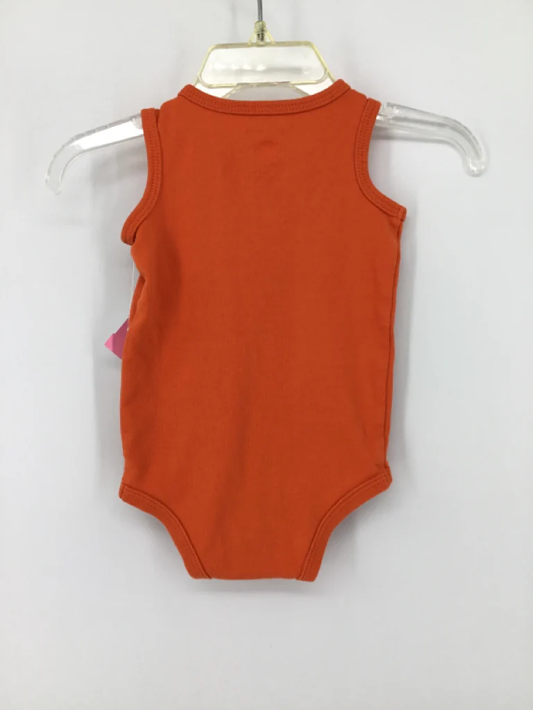 primary Child Size 0-3 Months Orange Onesie - Image 2