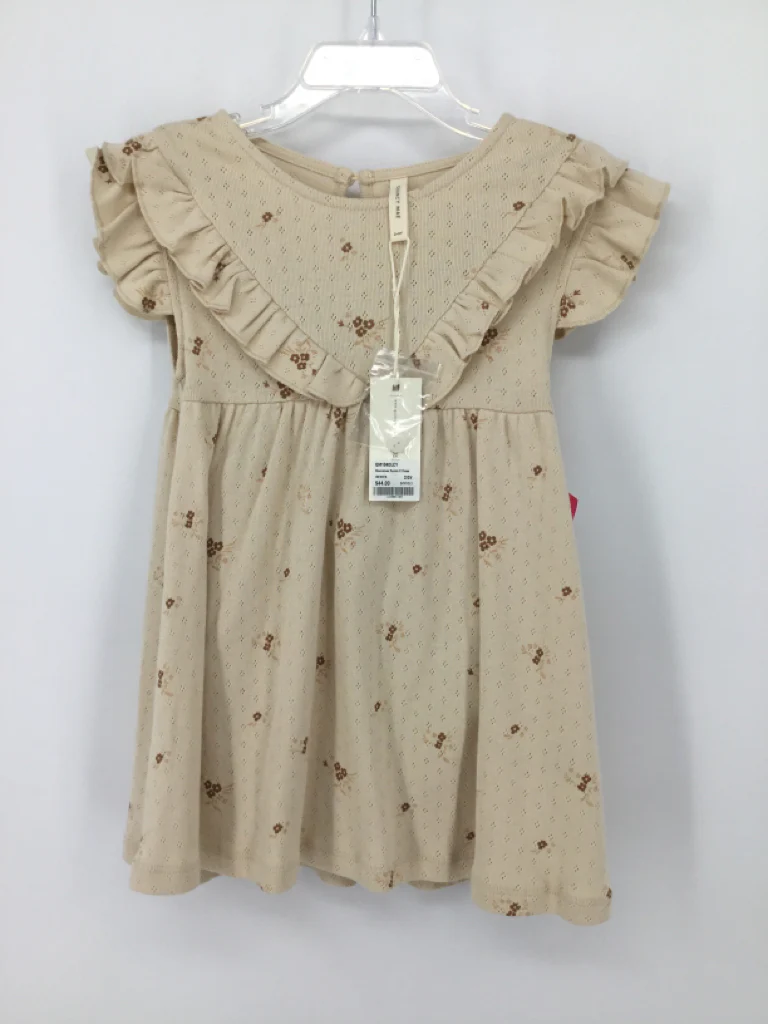 Quincy Mae Child Size 2 Tan Dress - girls