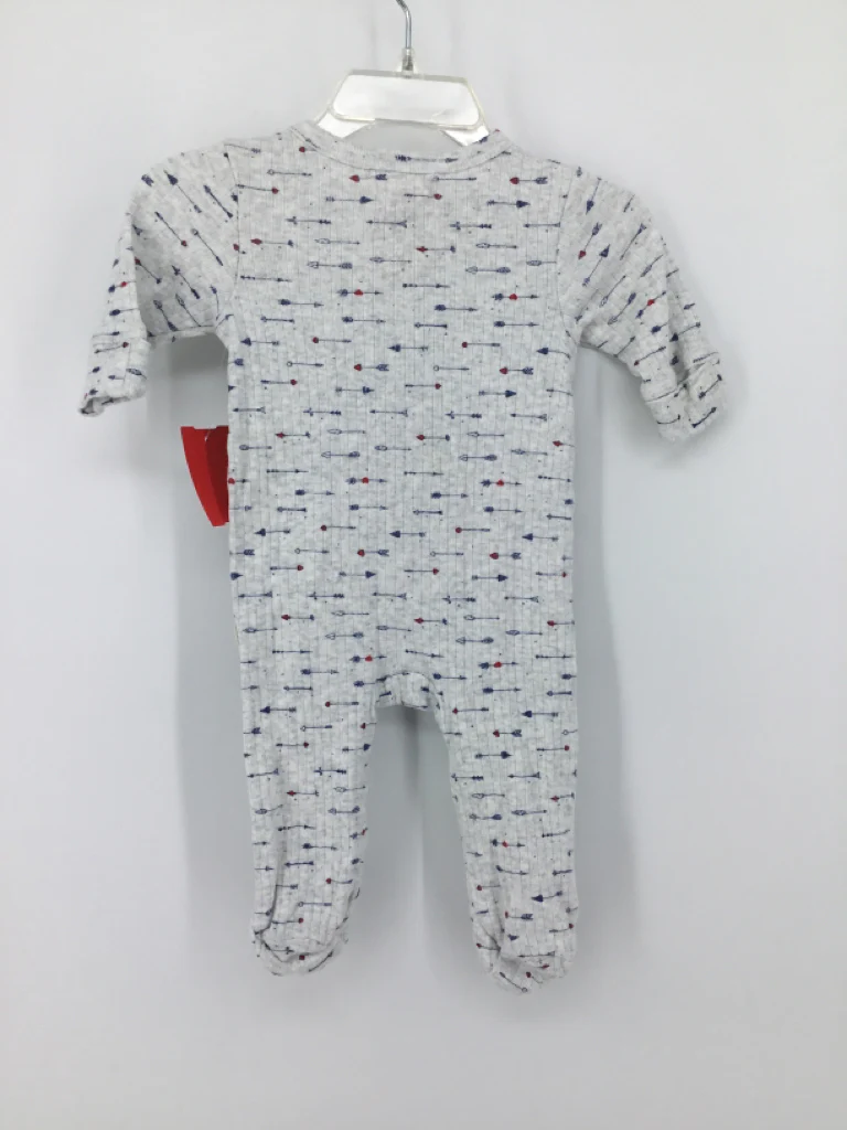 Rabbit + Bear Child Size 0-3 Months Gray Sleepers - Image 2