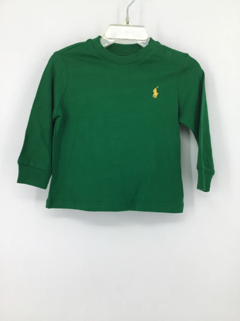 Ralph Lauren Child Size 12 Months Green Solid T-shirt - boys