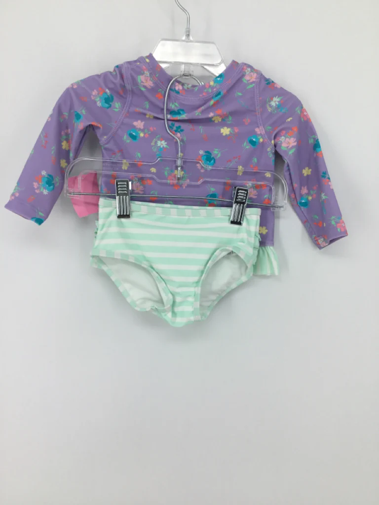 Ruffle Butts Child Size 12-18 Months Purple Swimwear - girls - Image 2