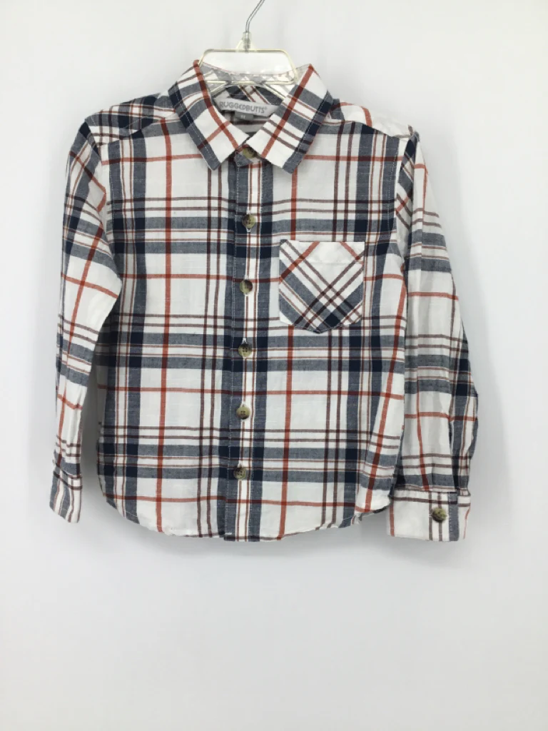 Rugged Butts Child Size 3 Blue Plaid Shirt - boys