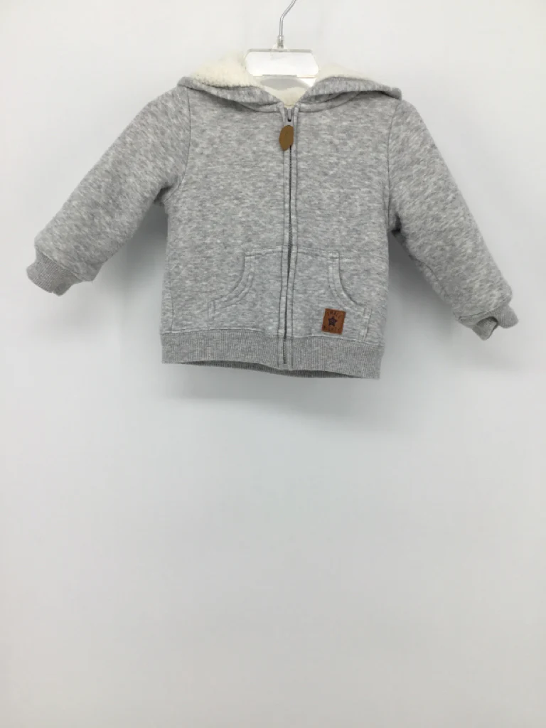 Simple Joys made by Carters Child Size 12 Months Gray Solid Hoodie - boys