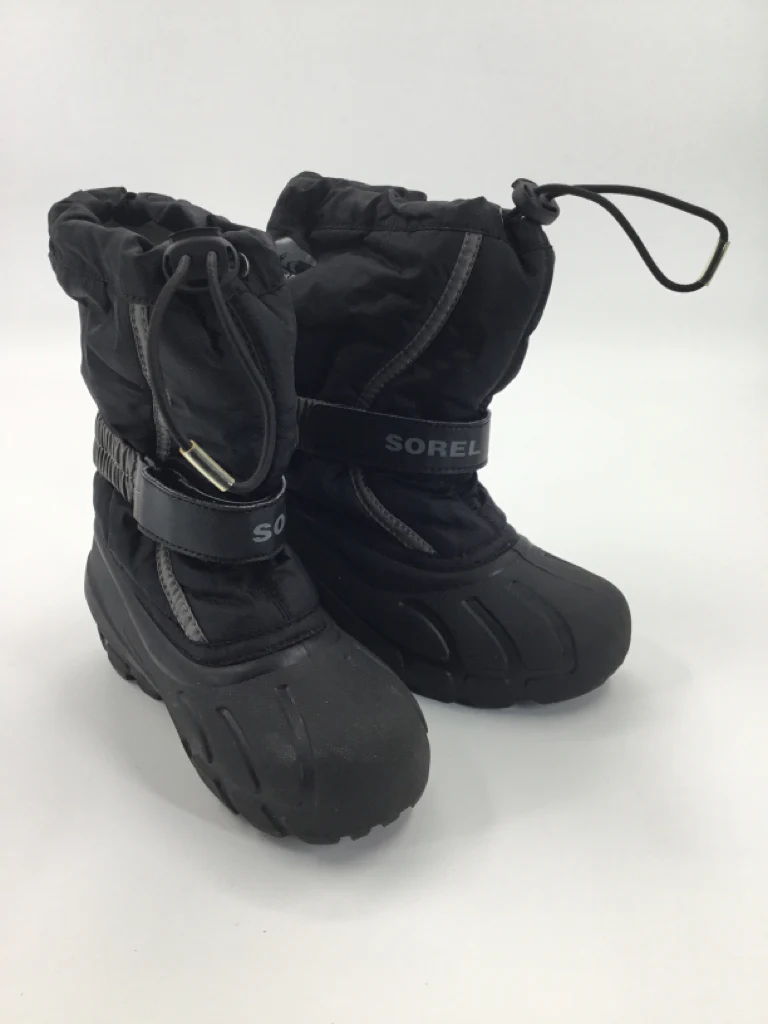 Sorel Child Size 13 Black Rain/Snow Boots