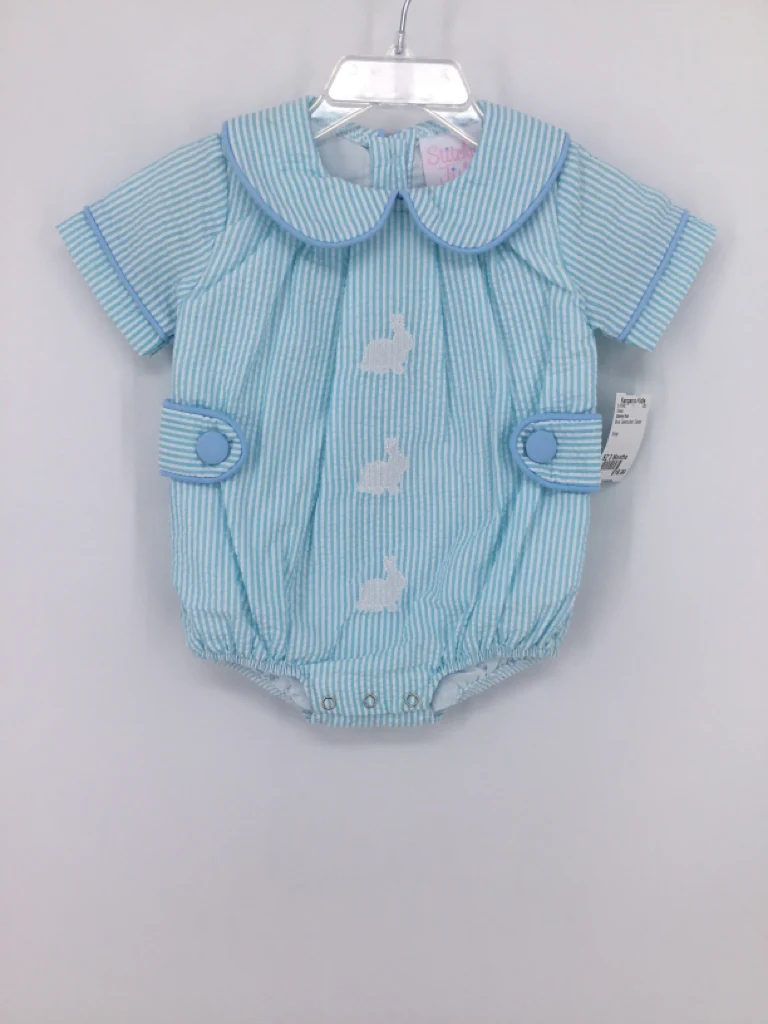 Stitchy Fish Child Size 3 Months Blue Easter Outfit