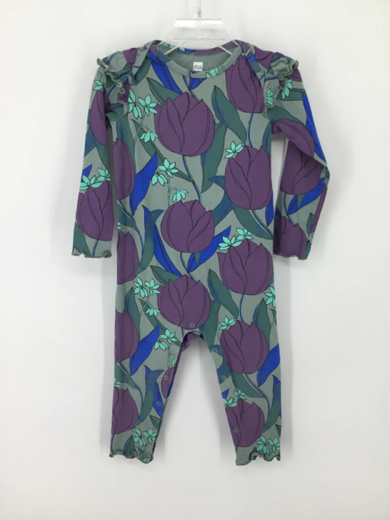 Tea Child Size 18-24 Months Green Outfit - girls