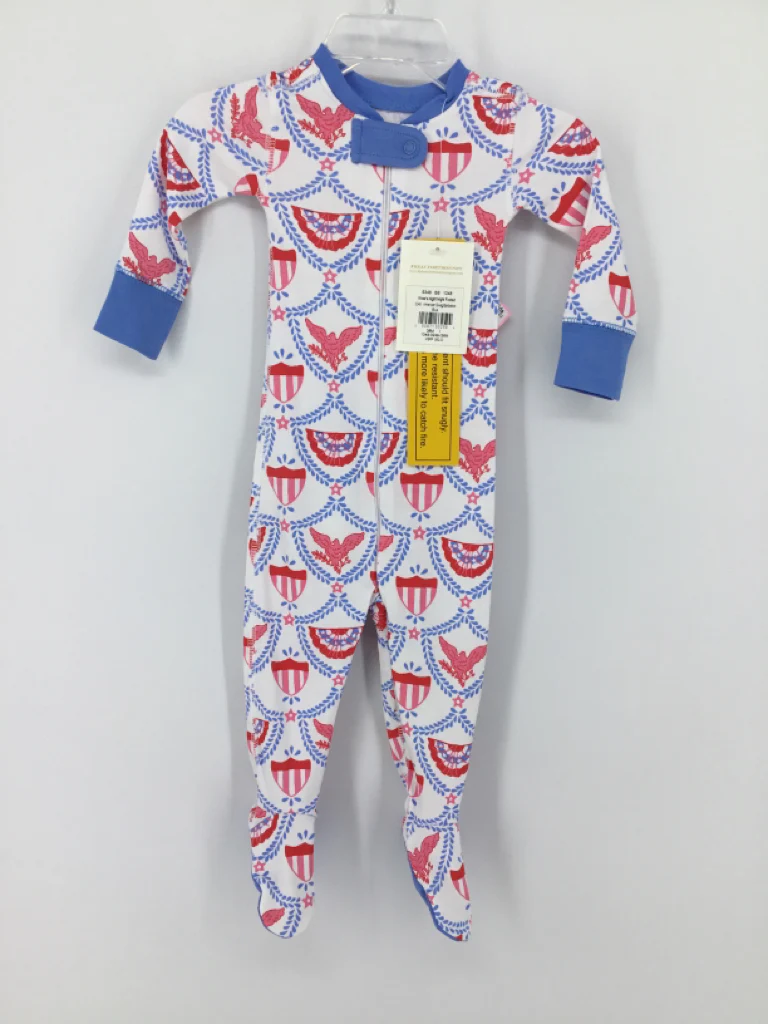The Beaufort Bonnet Co Child Size 3-6 Months Blue Sleepers